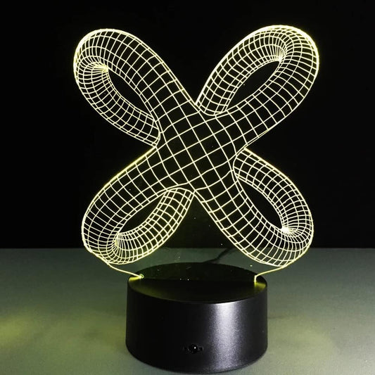 3D Acrylic Illusion Lamp Knot Shape