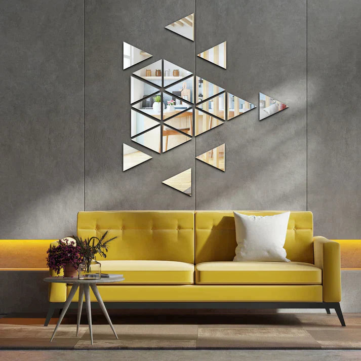 Acrylic Triangle Mirror Wall Stickers