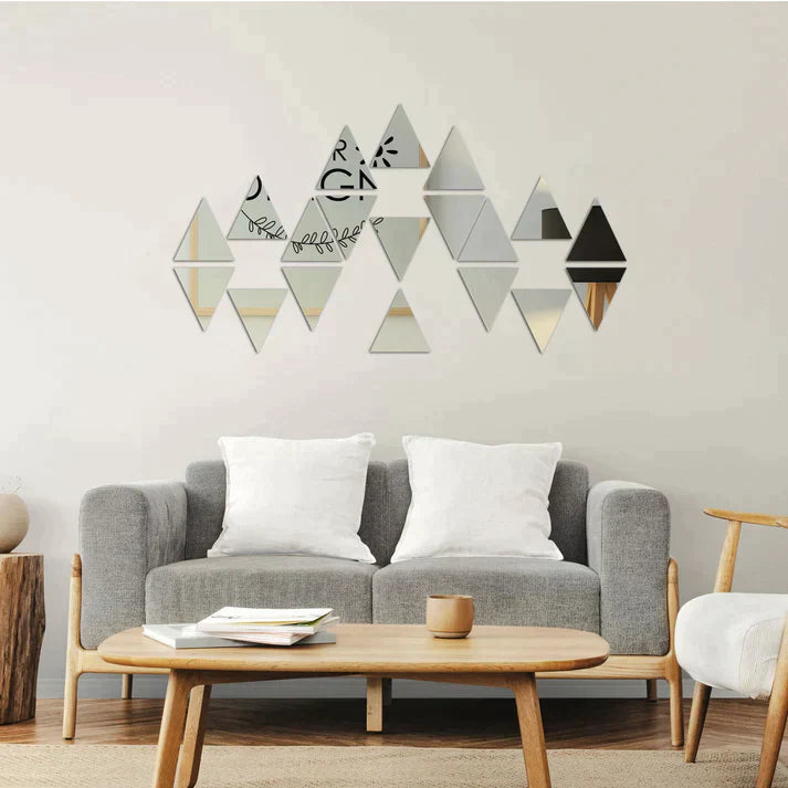 Acrylic Triangle Mirror Wall Stickers