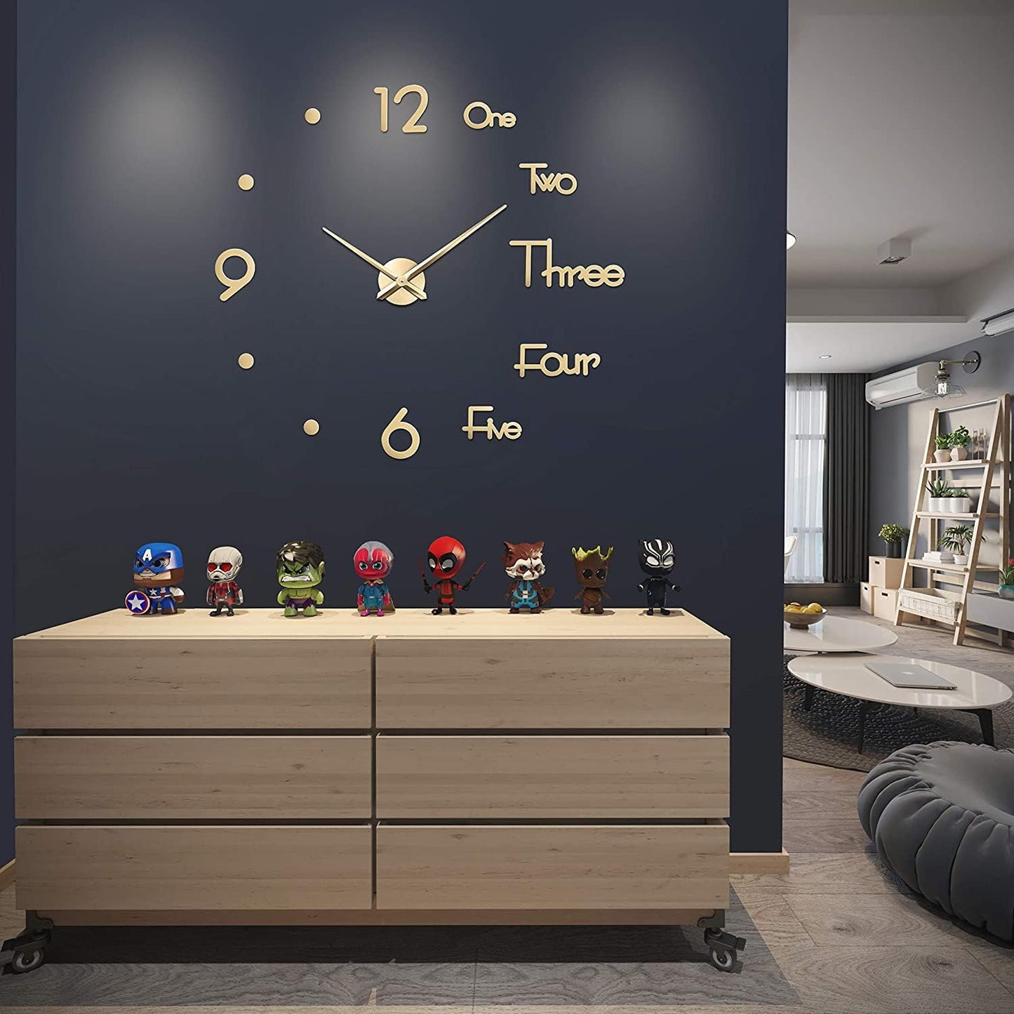 DIY Wall Clock Modern 3D Design