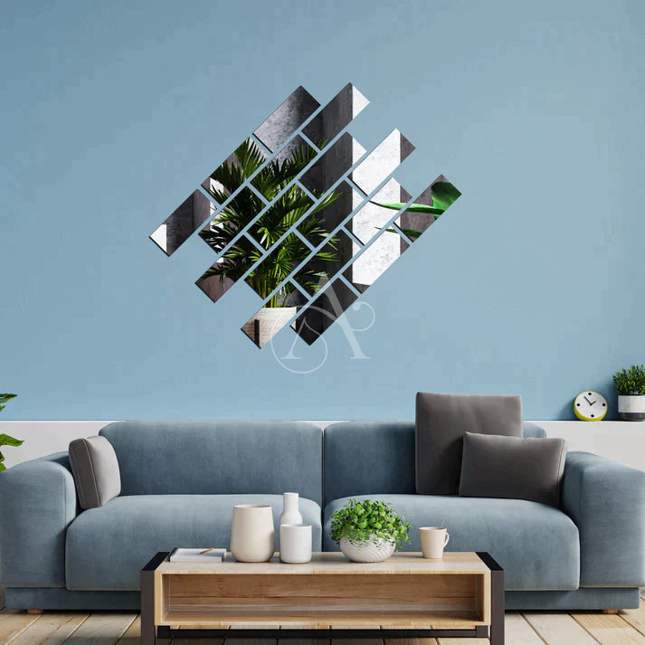 Acrylic Rectangle Mirror Wall Stickers