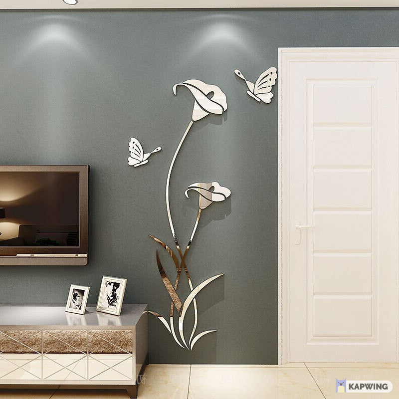 Flower and Butterfly DIY Acrylic Wall Art