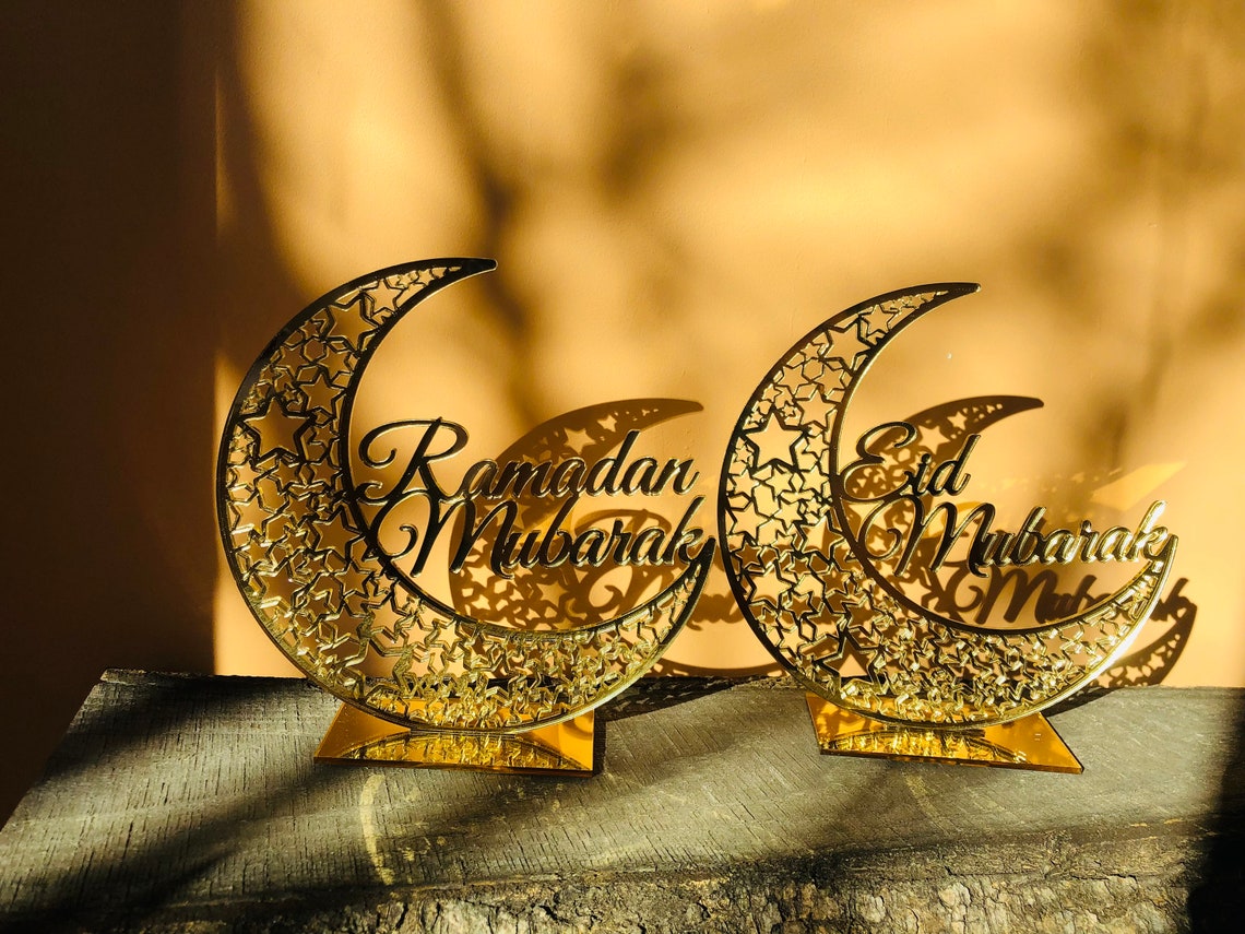 2 Ramadan sign bundle, Eid Ramadan wall sign