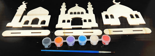 Paint Your Own Masjid | DIY Wood Ramadan Eid Activity