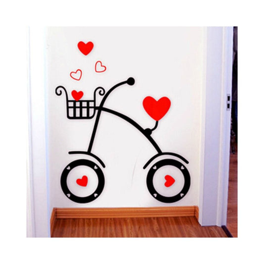Love Hearts Bicycle DIY Acrylic Wall Art