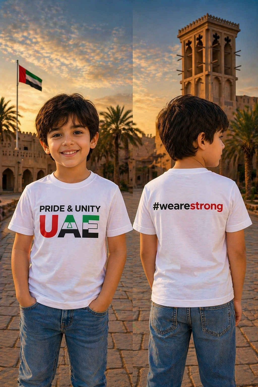 Pride & Unity Kid Cotton Half Sleeves T-Shirt TTF-UAE