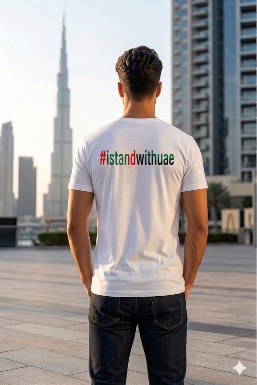 Proud Of UAE Men Cotton Half Sleeves T-Shirt - TTF